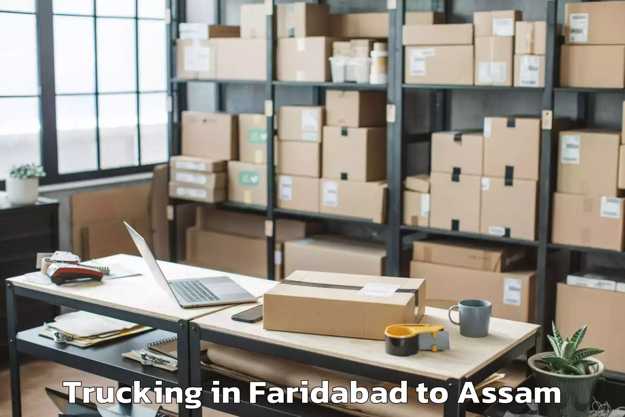 Easy Faridabad to Baganpara Pt Trucking Booking